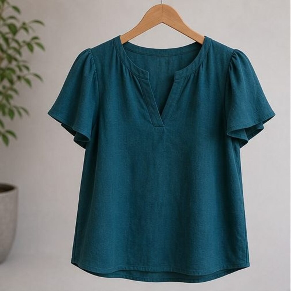 Emerald Puff Sleeve Top